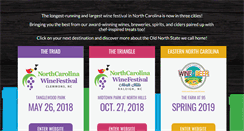 Desktop Screenshot of ncwinefestival.com